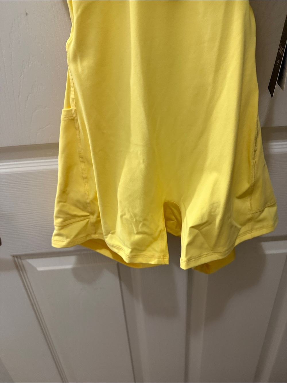 HALARA Yellow Mini Dress with Double Straps - Picture 7 of 8